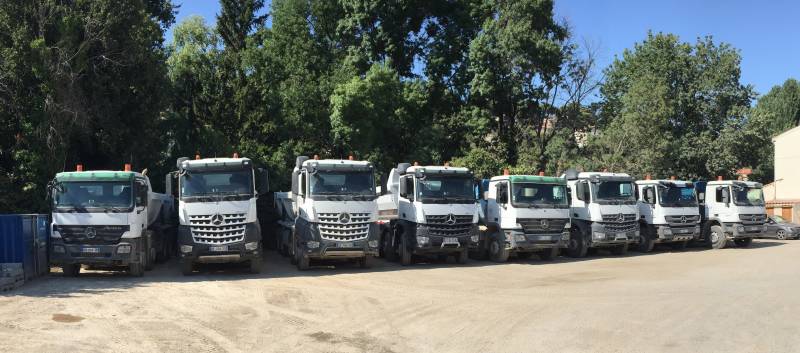 Flotte camion transport gravats