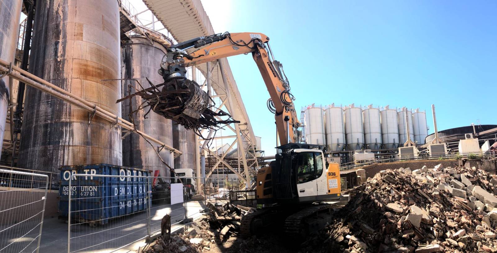 Gestion des déchets de démantèlement sur site industriel