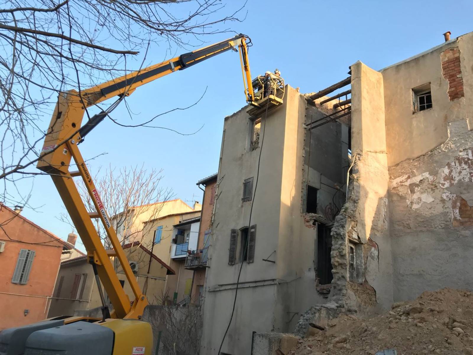 Désolidarisation depuis nacelle