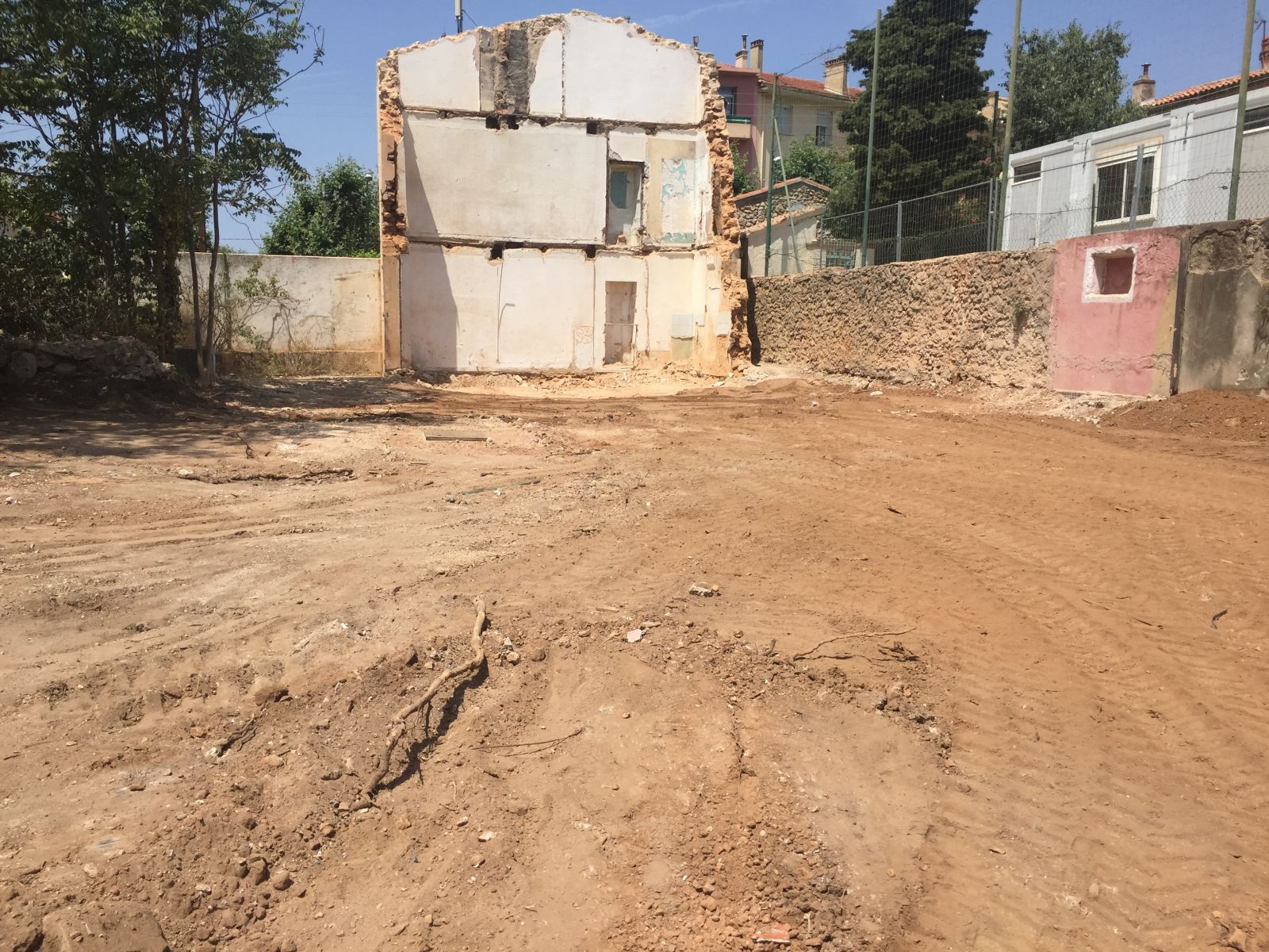 Avant reprise du mitoyen