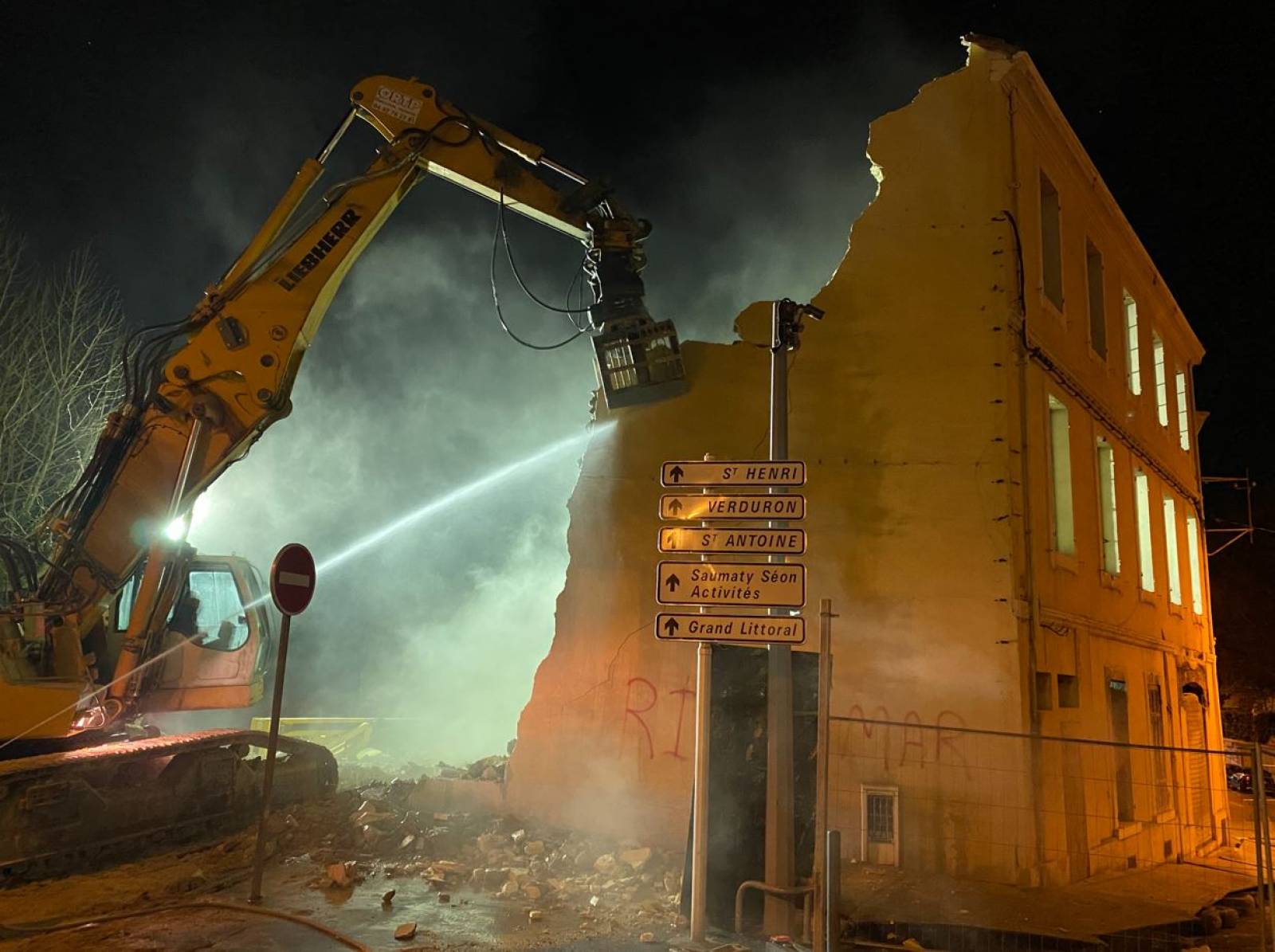 Démolition de nuit marseille