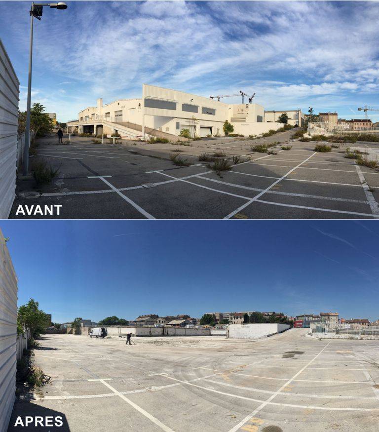 Avant après démolition ORTP