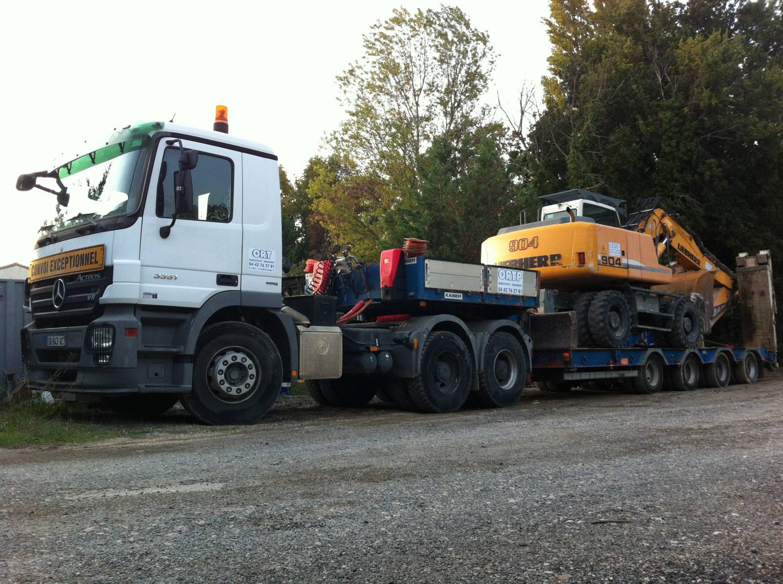 Porte char pour engin TP