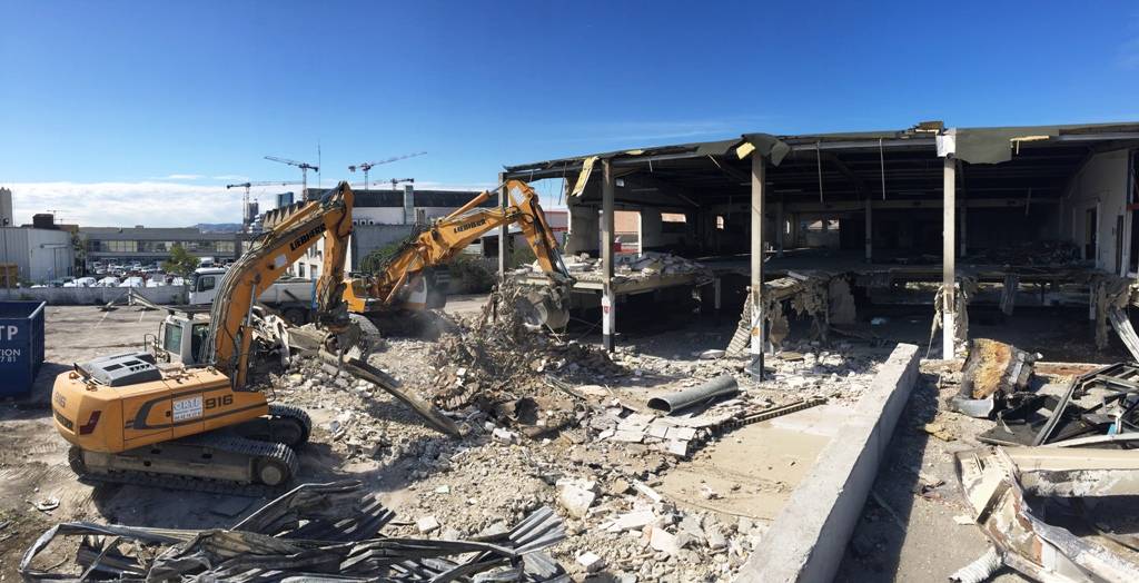 Démolition des ateliers