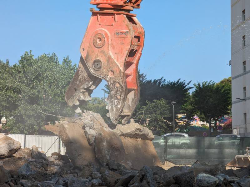 Broyeur à béton  pour déferraillage des blocs