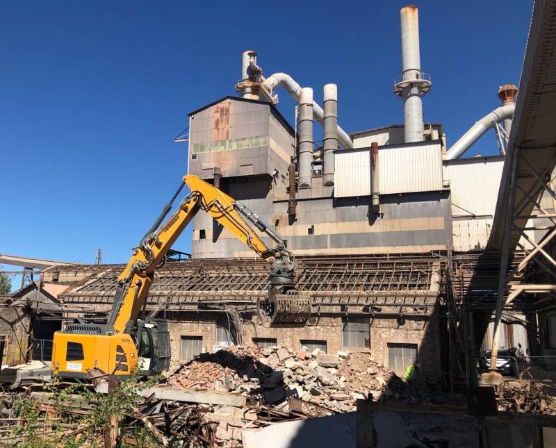 Démantèlement sur le site ALTEO de Gardanne