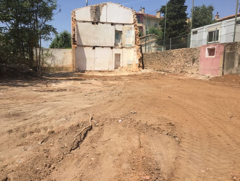 Avant reprise du mitoyen