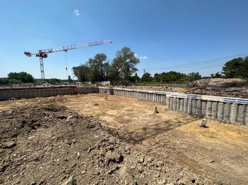 Livraison fond de forme terrassement dans pieux sécant dans la région du Pays d'Aix en Provence (13)