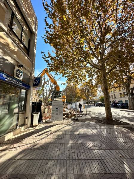 Démolition mécanisée centre ville de Marignane (13700)