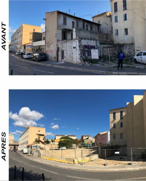 Avant après démolition