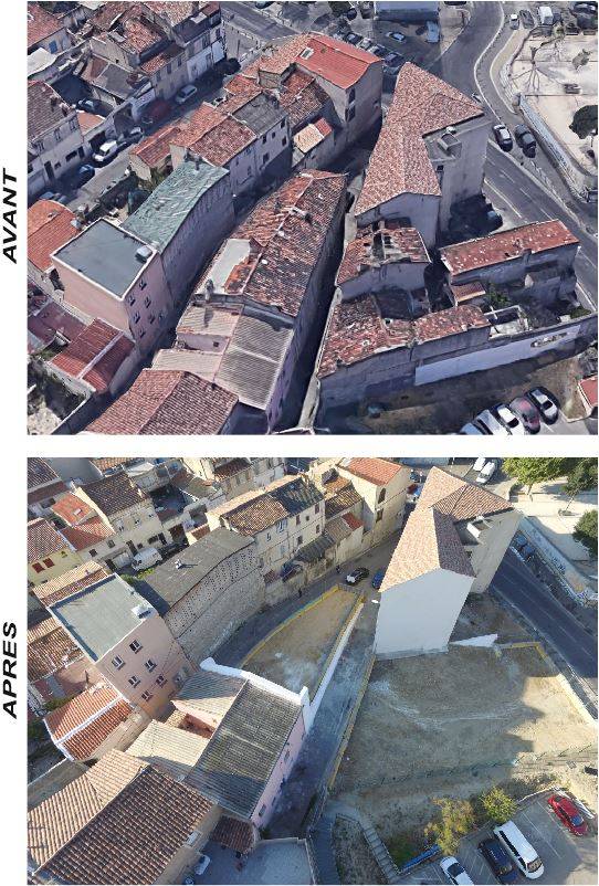 Démolition immeubles avant après