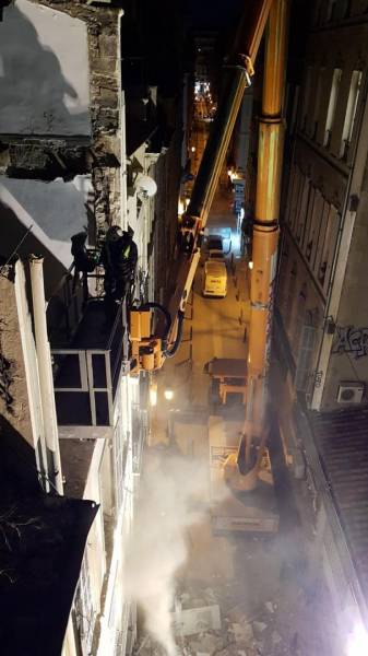 Intervention depuis nacelle