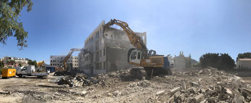 Démolition de 3 immeubles à Marseille Bouches du Rhône