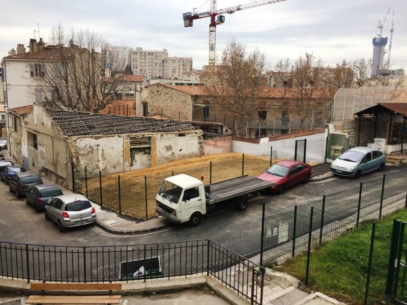 Après démolition de l'immeuble