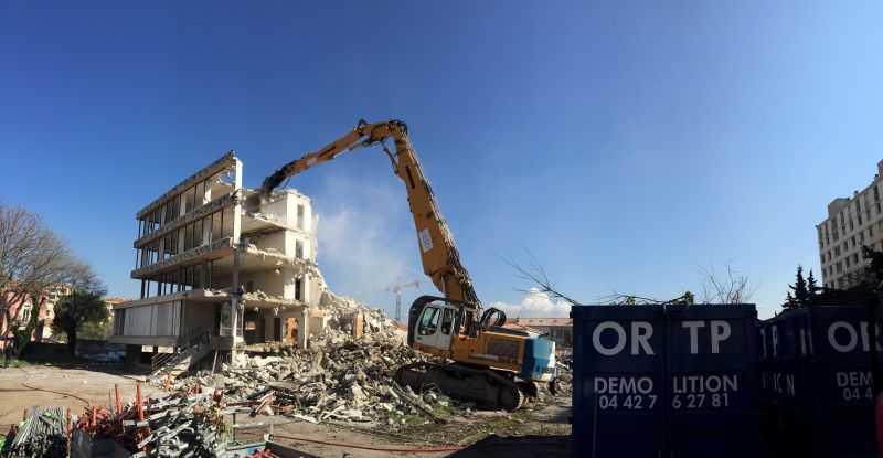 Démolition grande hauteur